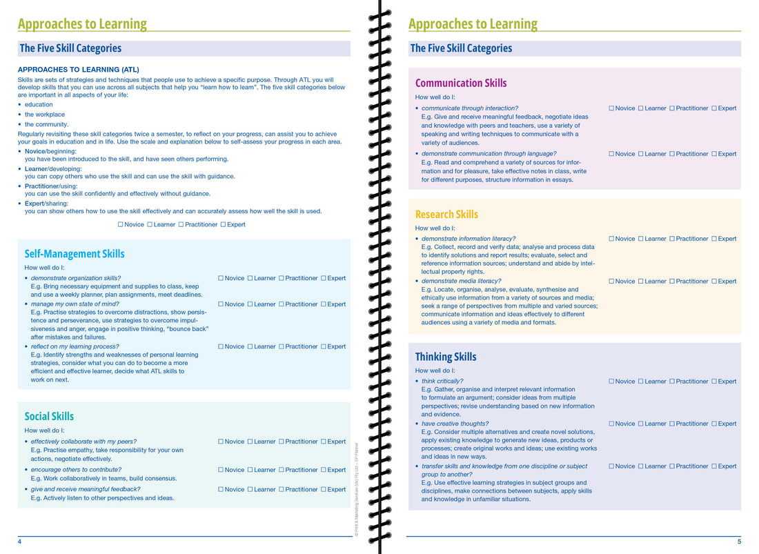 2025-2026 Career Programme Student Planner