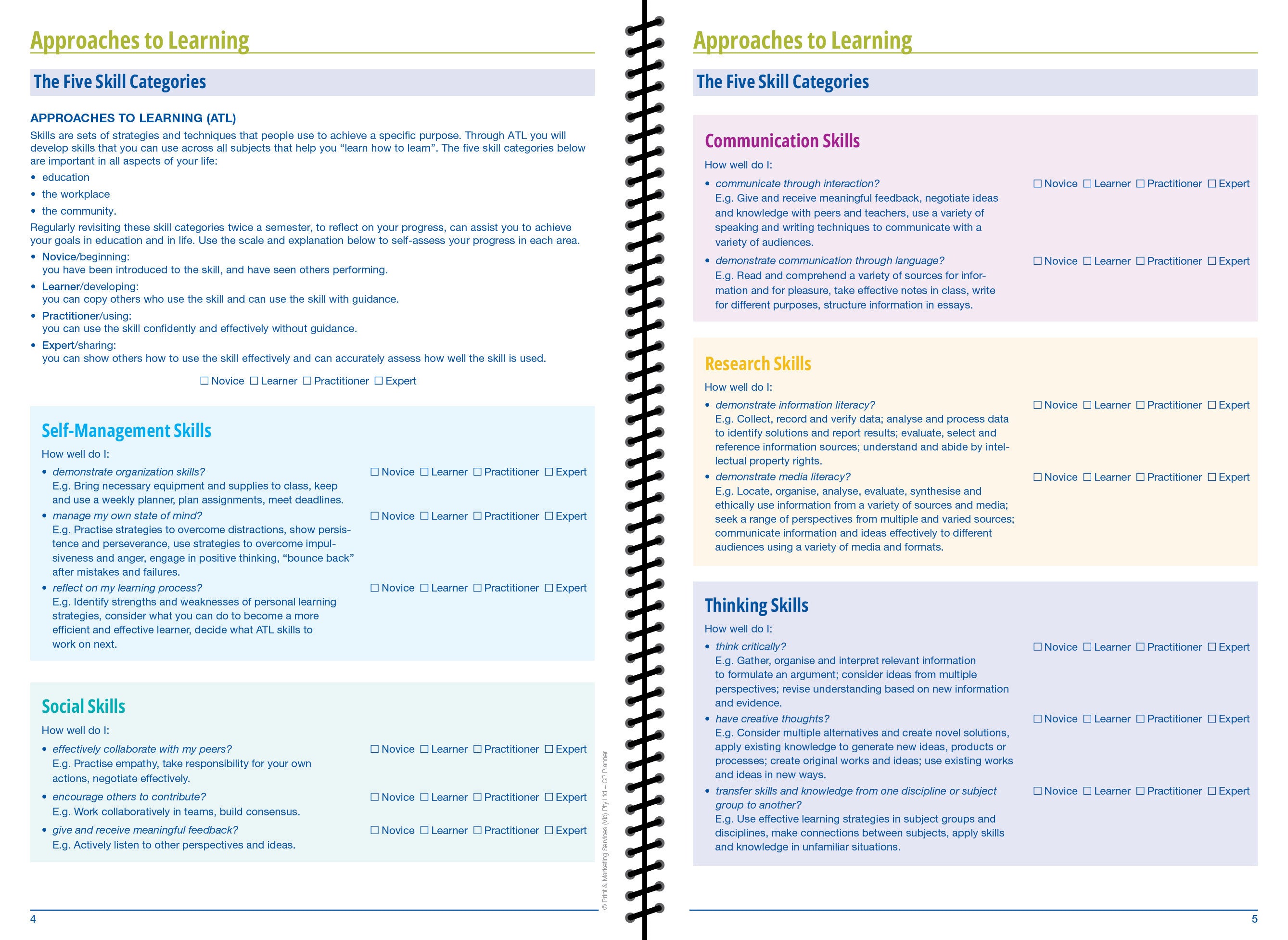 2026-2027 Career Programme Student Planner (Print on Demand 4 weeks turnaround)