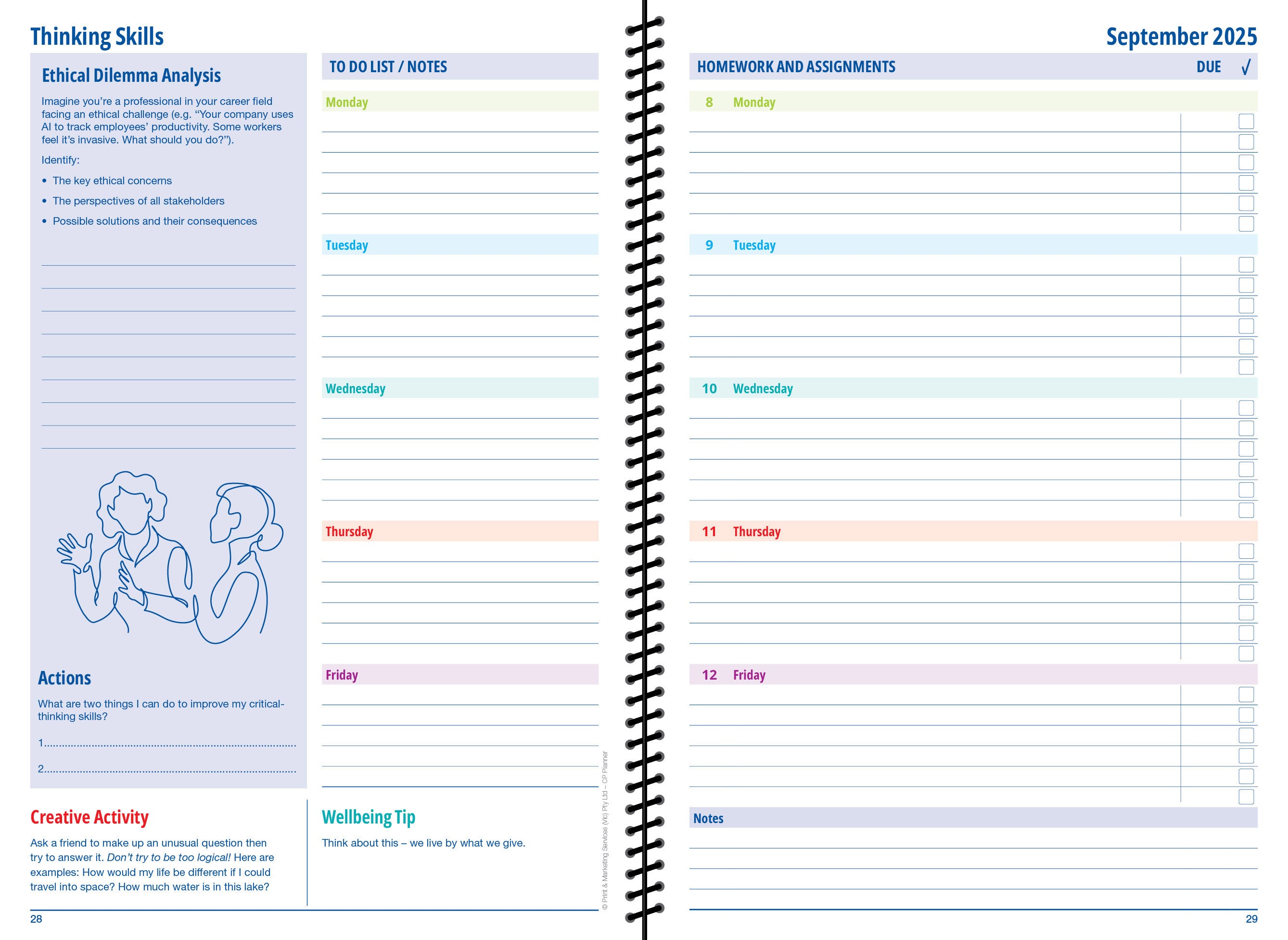 2026-2027 Career Programme Student Planner (Print on Demand 4 weeks turnaround)