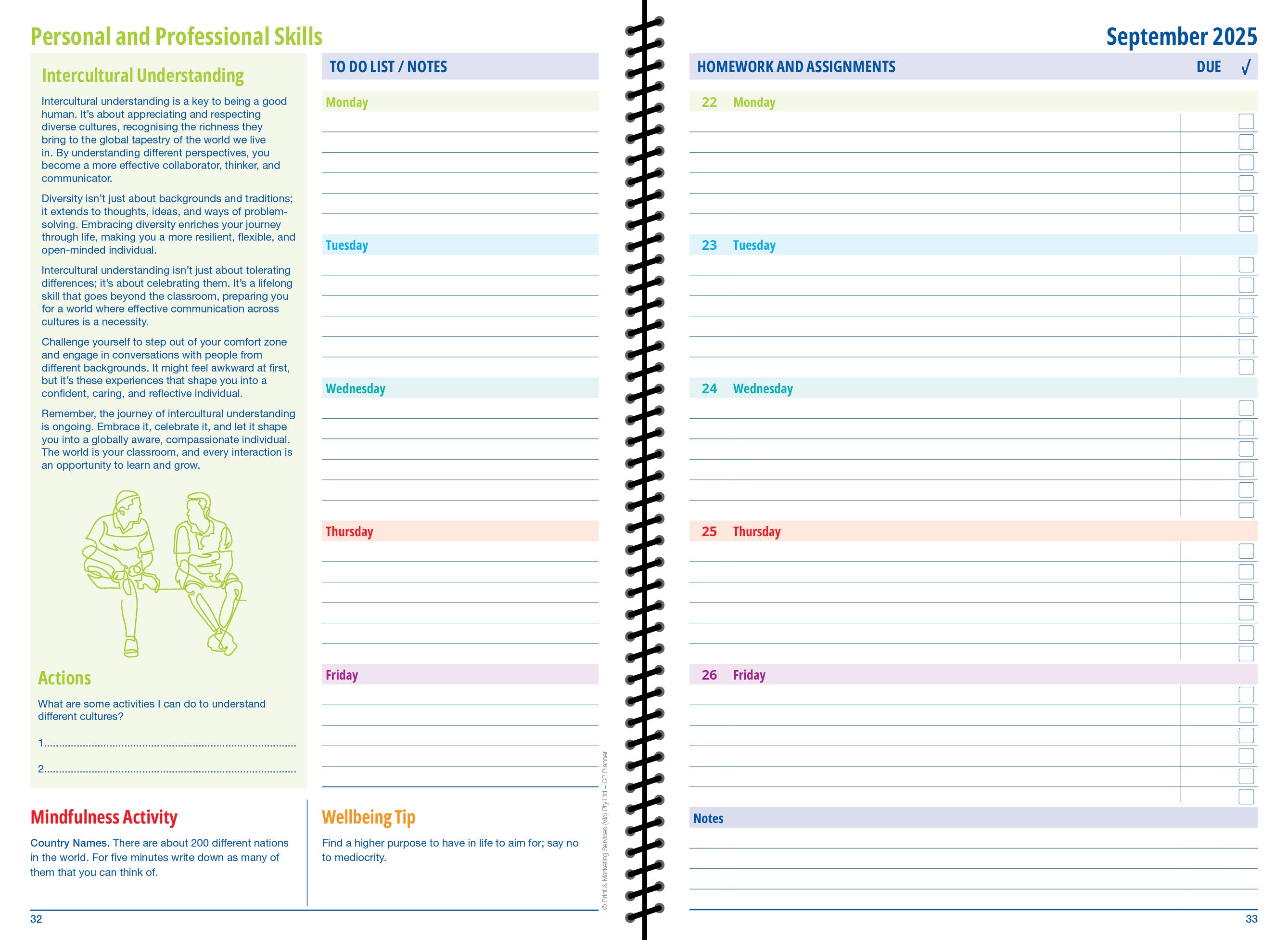2026-2027 Career Programme Student Planner (Print on Demand 4 weeks turnaround)