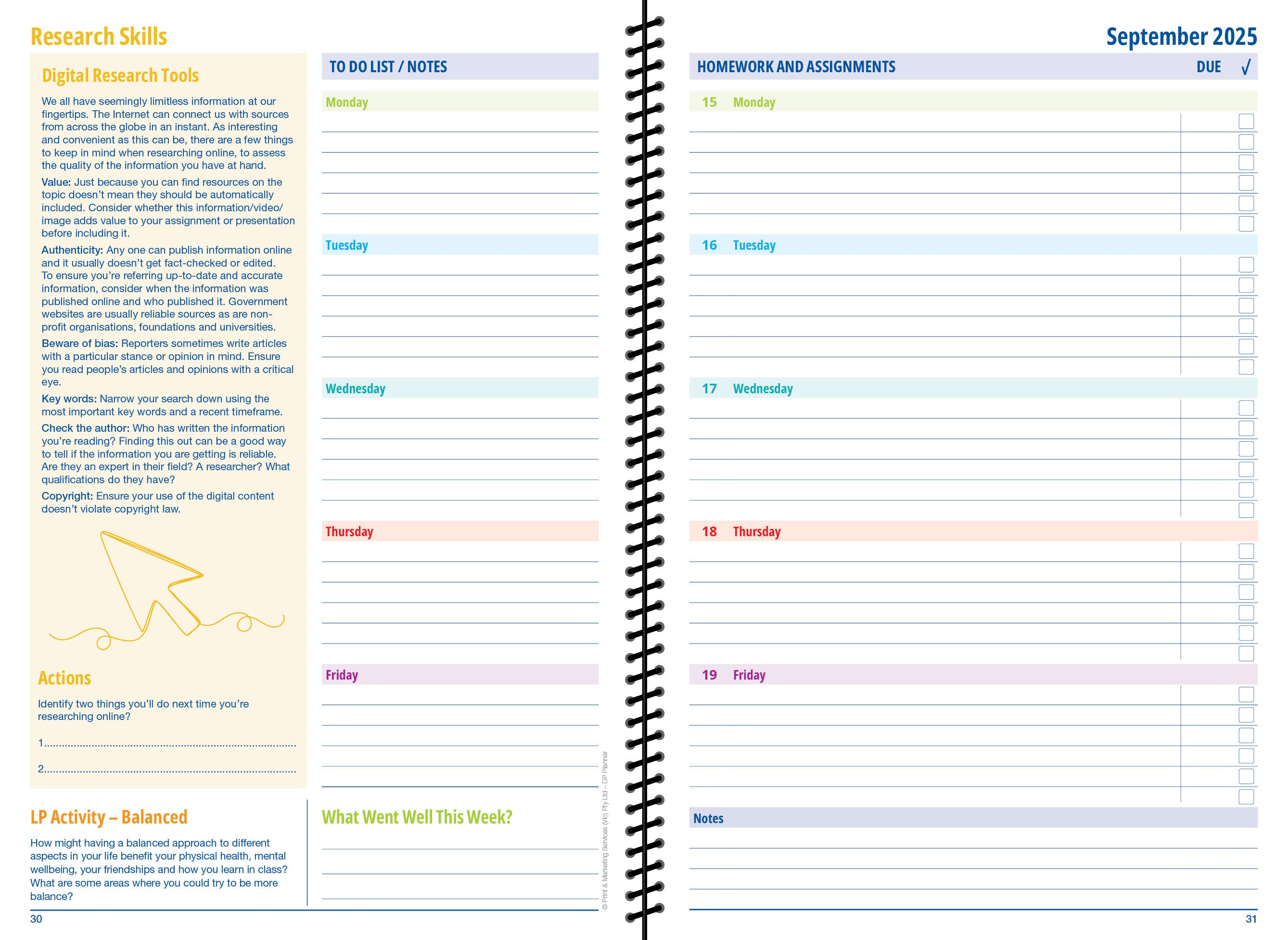 2026-2027 DP Student Planner (Print on Demand 4 weeks turnaround)
