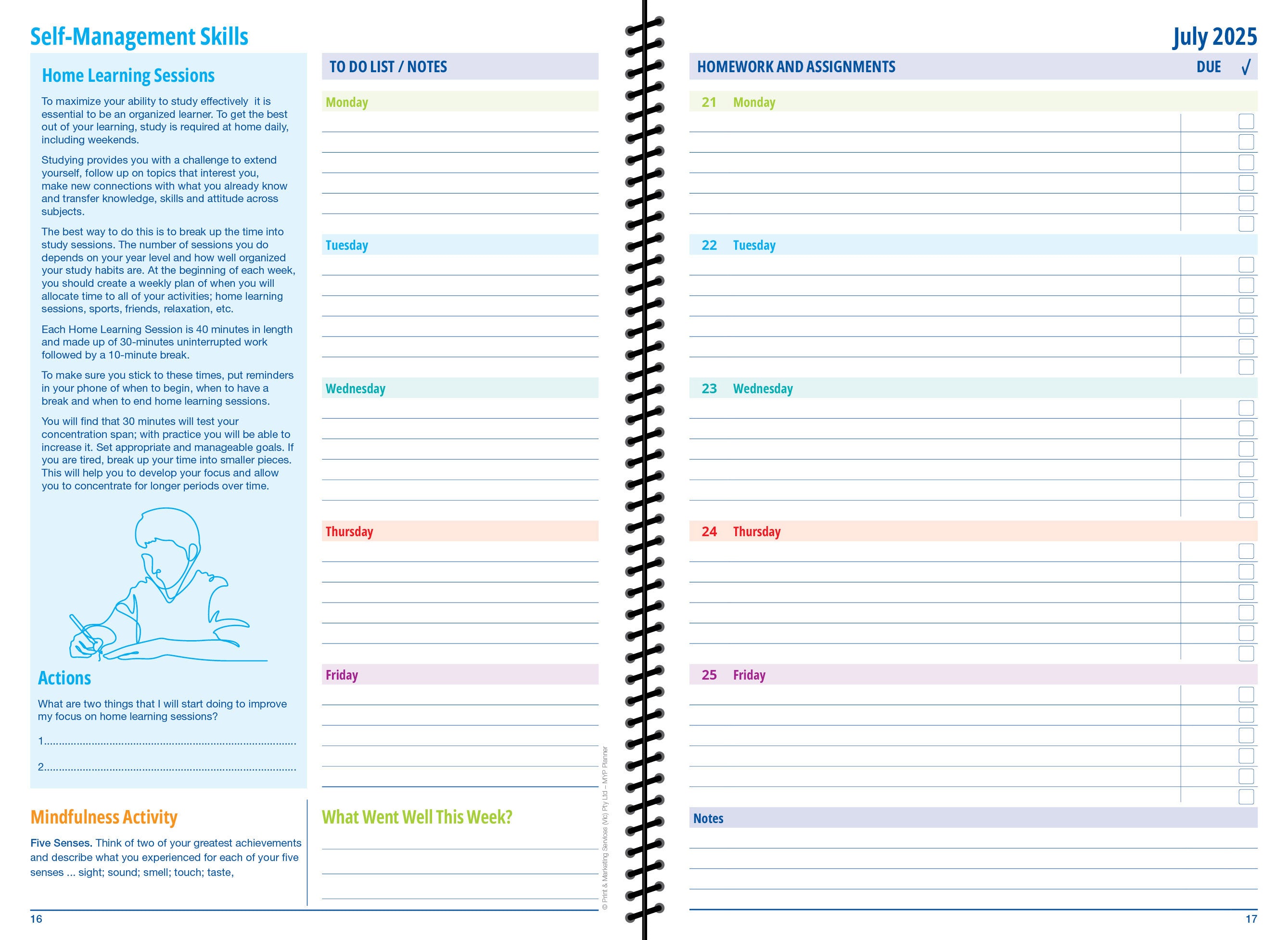2026-2027 MYP Student Planner (Print on Demand 4 weeks turnaround)