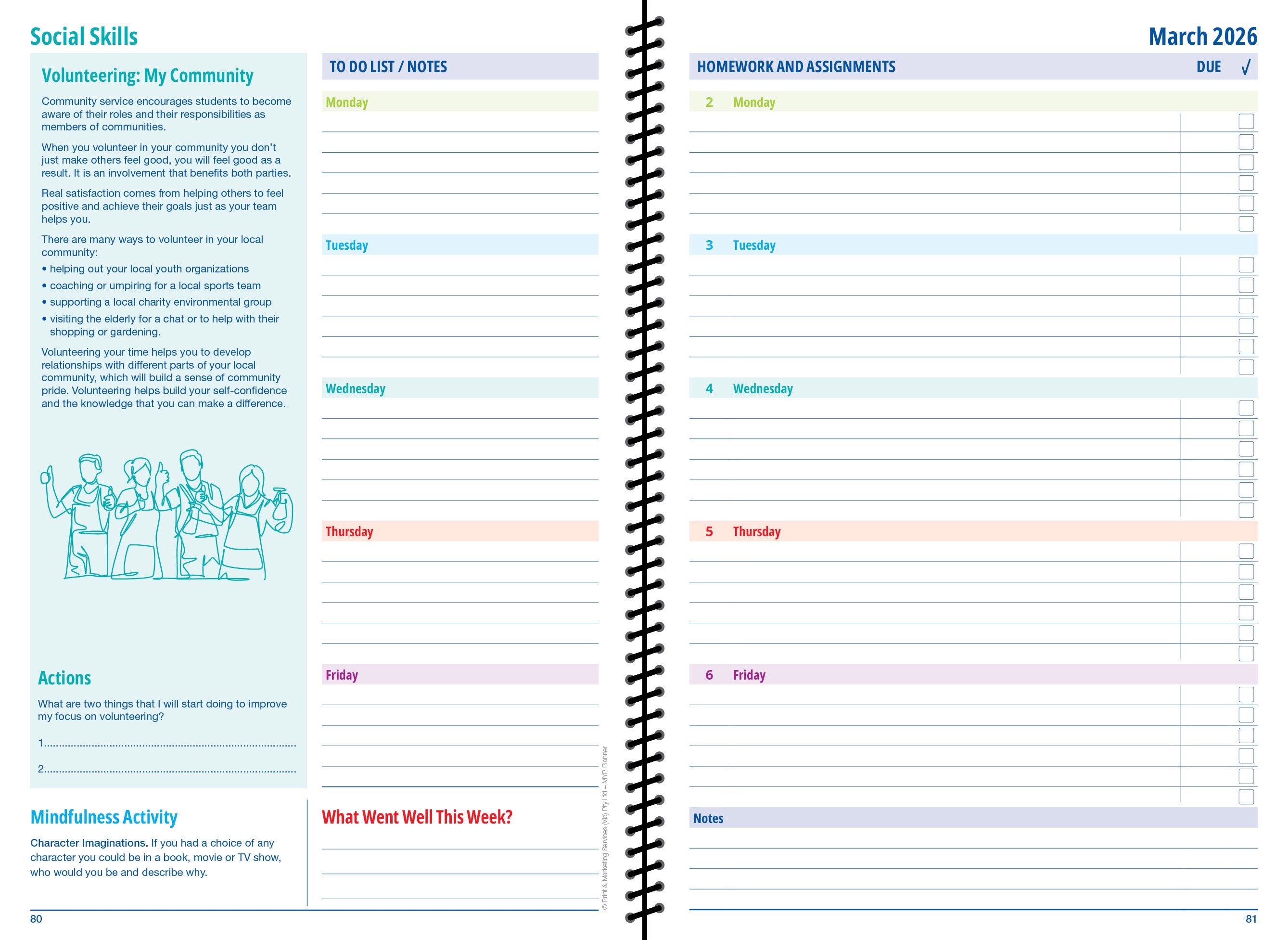 2026-2027 MYP Student Planner (Print on Demand 4 weeks turnaround)