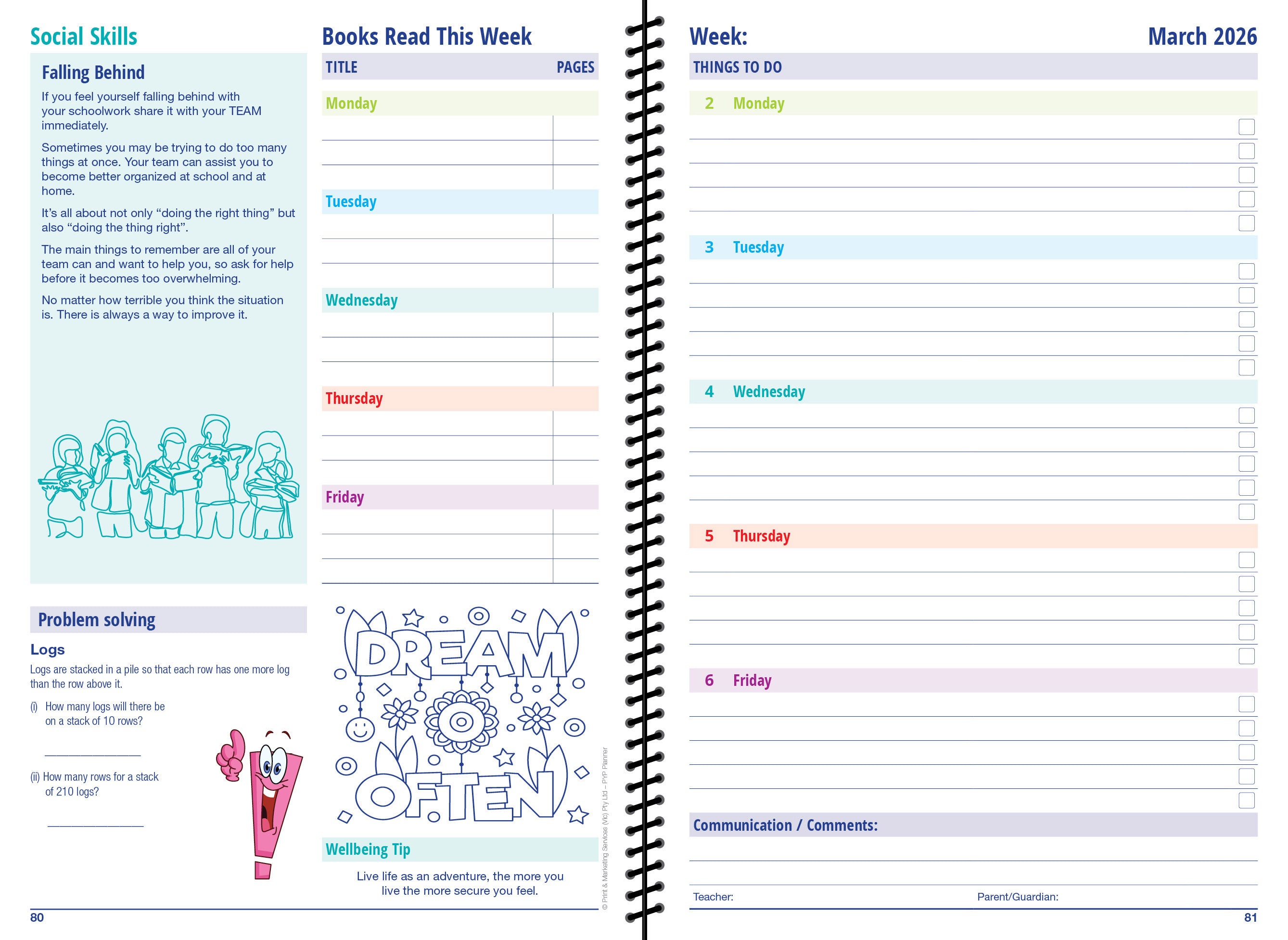 2026-2027 PYP Student Planner (Print on Demand 4 weeks turnaround)