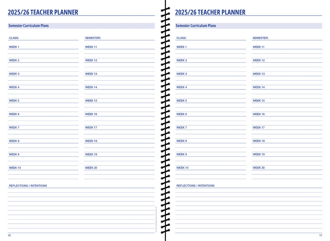 2025/2026 IB Teacher Planner (covers PYP, MYP, DP) (NYP Due March 2025)