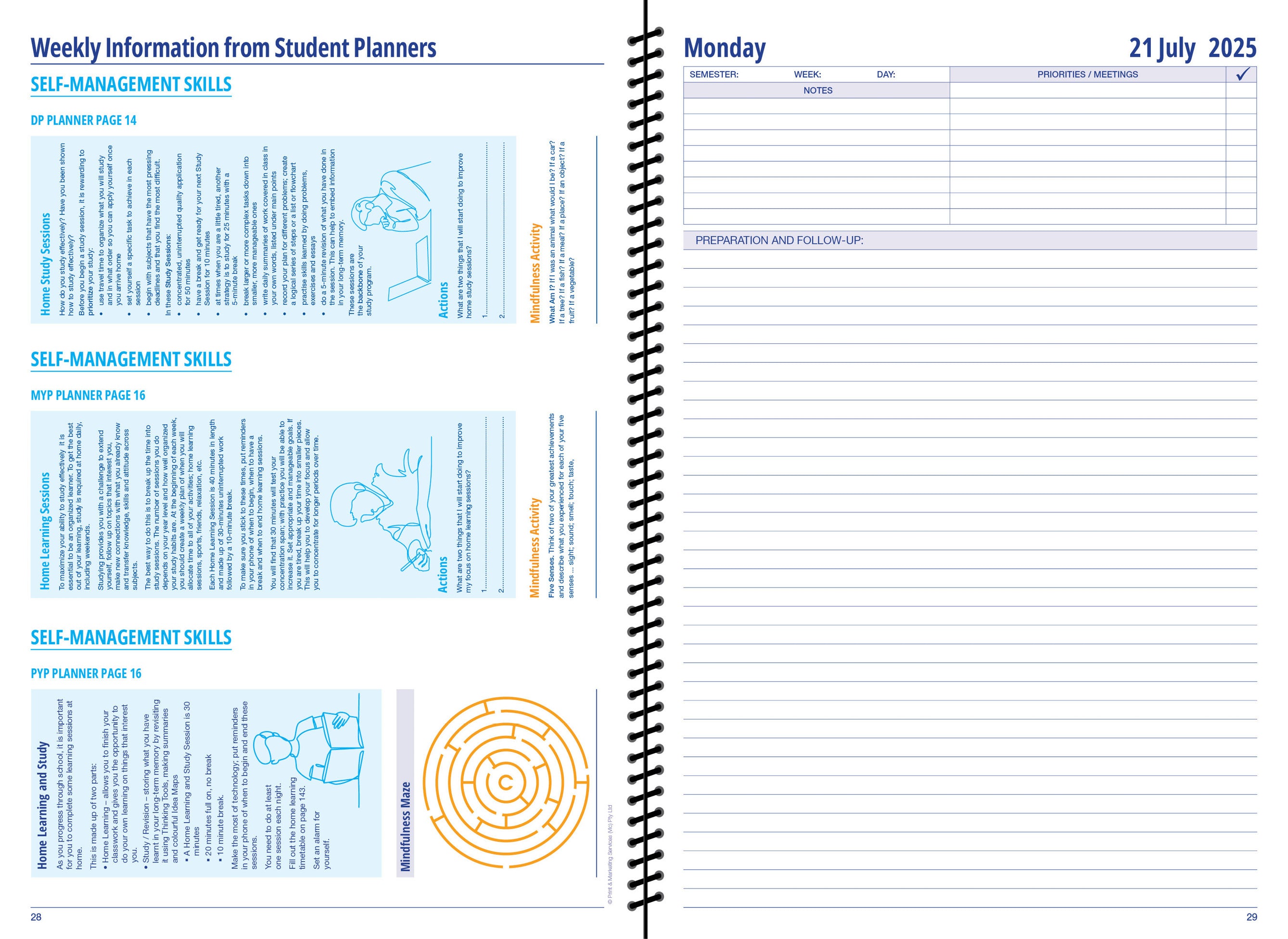 2026/2027 IB Teacher Planner (covers PYP, MYP, DP)