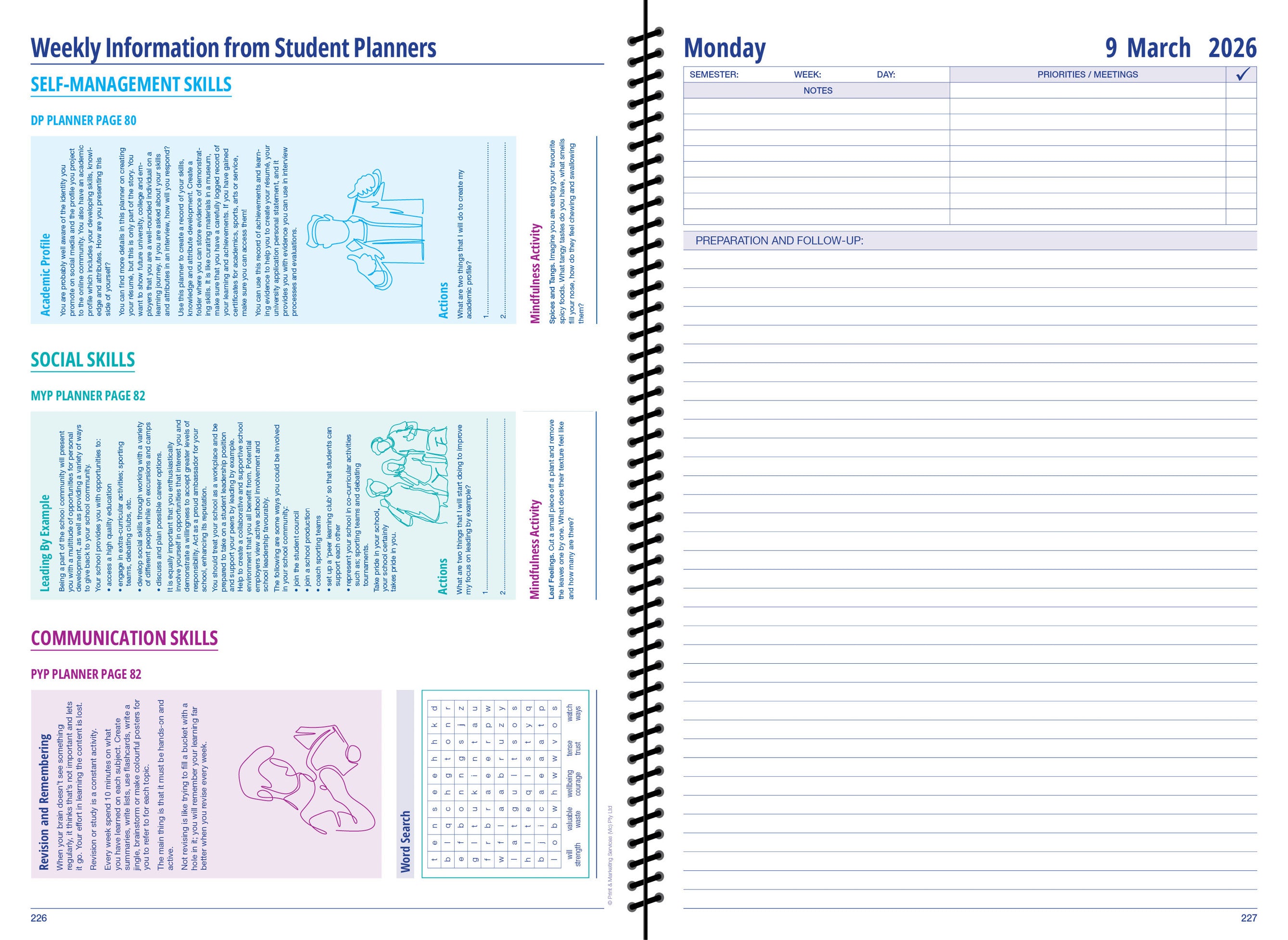 2026/2027 IB Teacher Planner (covers PYP, MYP, DP)