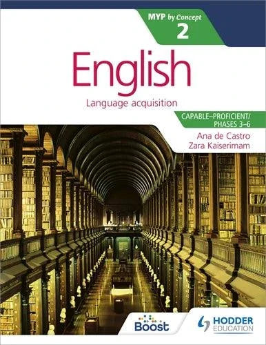 9781471880612 English for the IB MYP 2 (Capable Proficient/Phases 3/4; 5/6): by Concept - IB Source Education