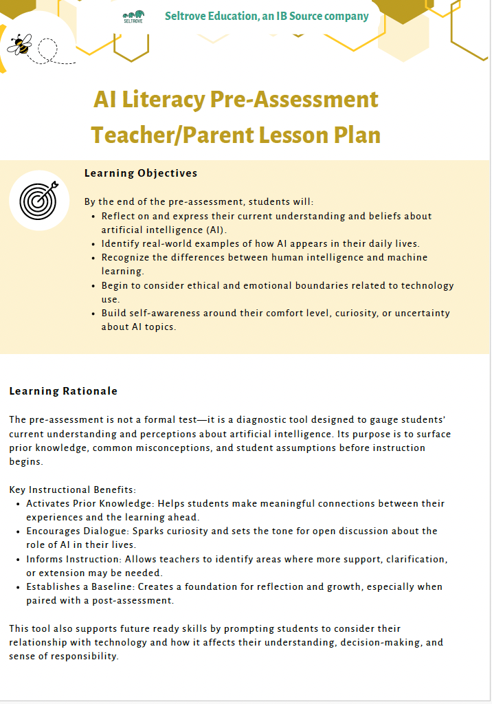 AI Literacy – Understanding AI with a Critical Eye (Middle School) Teacher Resource Pack — image 4