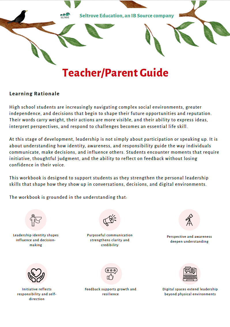 Communication and Leadership (High School) Teacher Resource Pack — image 3