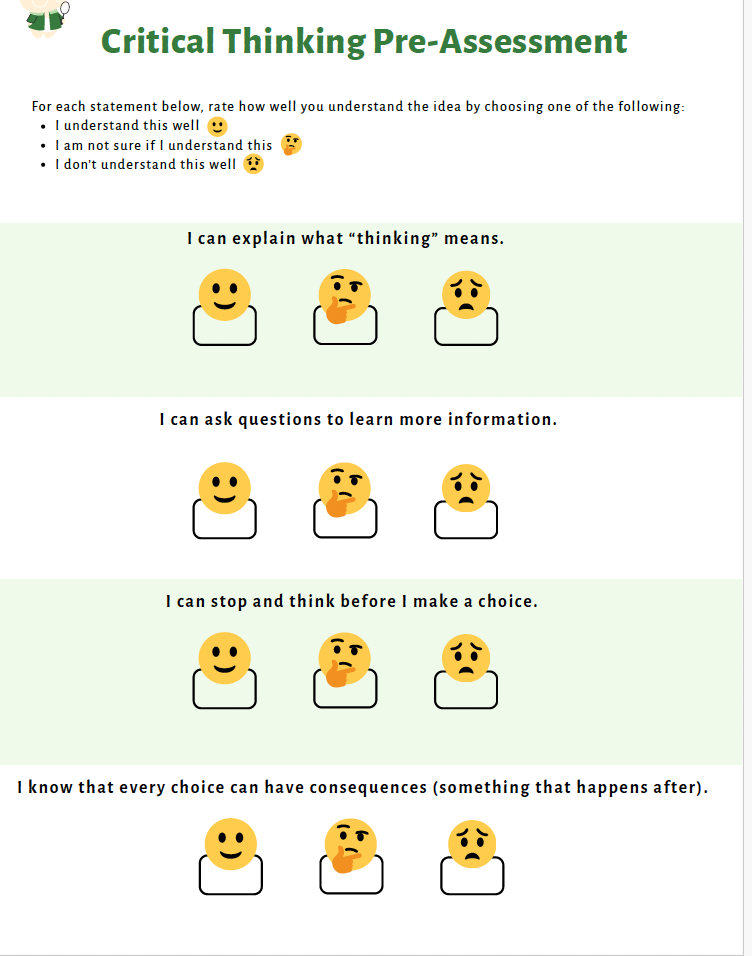 Critical Thinking: Building Healthy Decision-Making Skills (Lower Elementary) Teacher Resource Pack — image 5