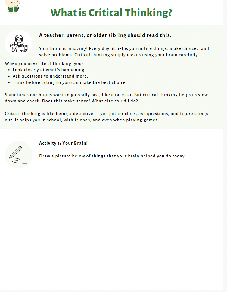 Critical Thinking: Building Healthy Decision-Making Skills (Lower Elementary) Teacher Resource Pack — image 6