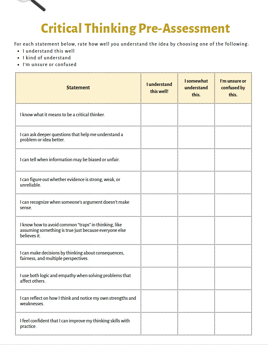 Critical Thinking: Building Healthy Decision-Making Skills (Middle School) Teacher Resource Pack — image 5