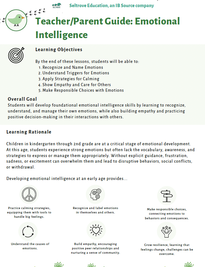 Emotional Intelligence: Weathering Emotions in Every Season (Lower Elementary) Teacher Resource Pack — image 2