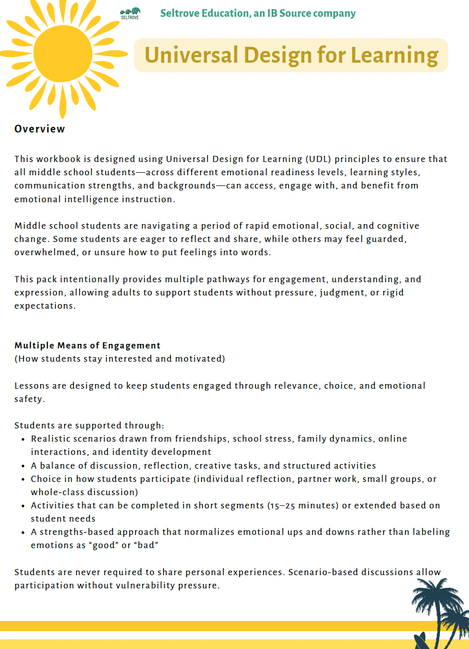 Emotional Intelligence: Weathering Emotions in Every Season (Middle School) Teacher Resource Pack — image 5