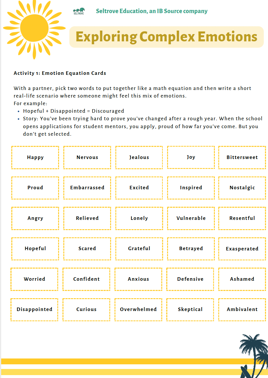 Emotional Intelligence: Weathering Emotions in Every Season (Middle School) Teacher Resource Pack — image 3