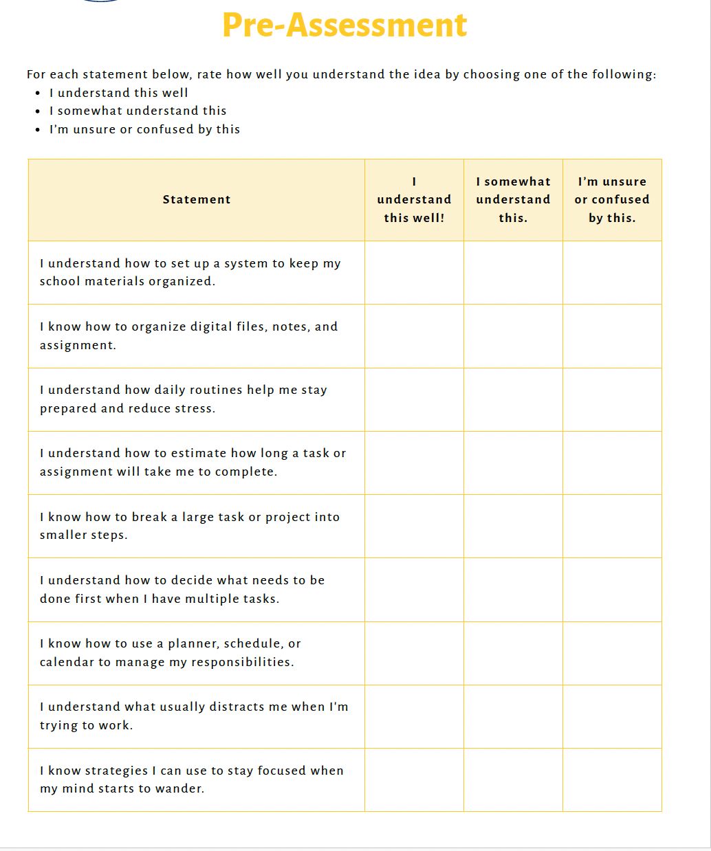 Executive Functioning Skills (Middle School) Teacher Resource Pack — image 6