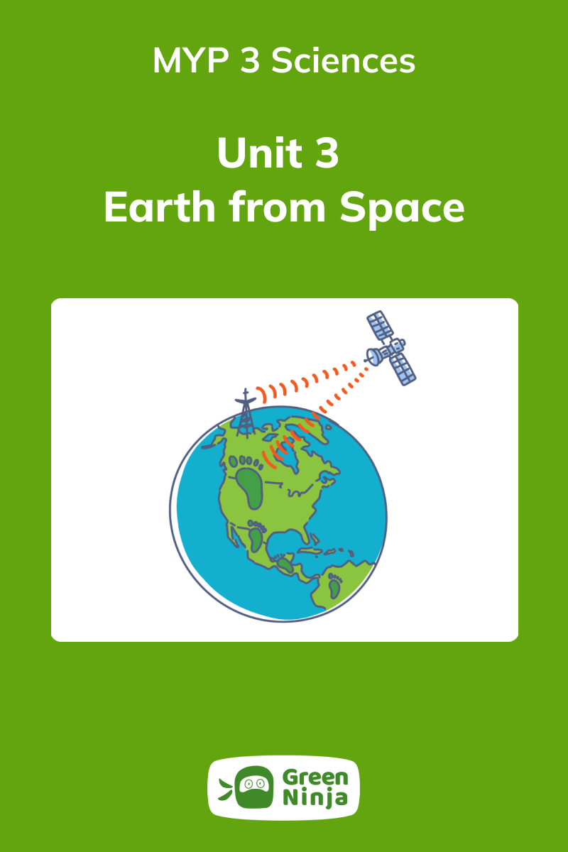 Green Ninja Unit 3 Earth from Space for MYP 3