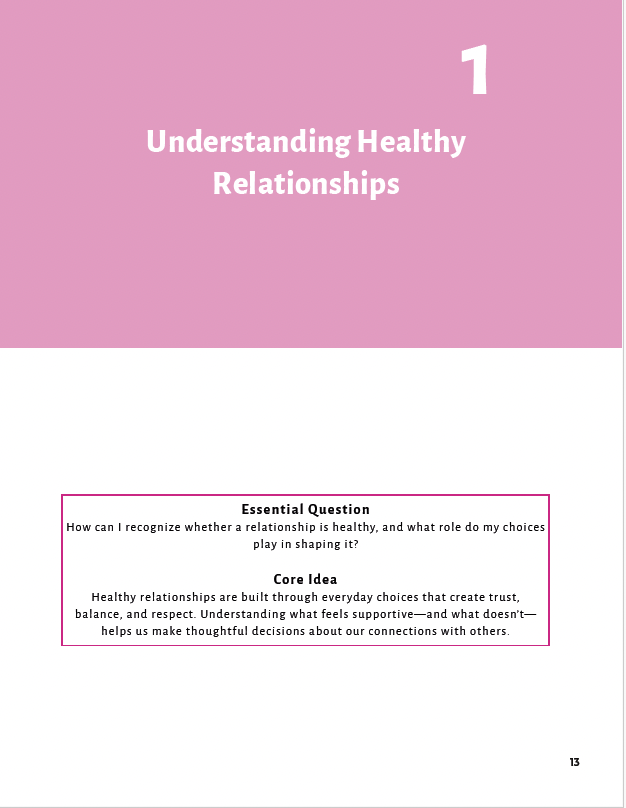 Learning to Lead with Connection: Building Empathy and Teamwork Skills (Middle School) Workbook
