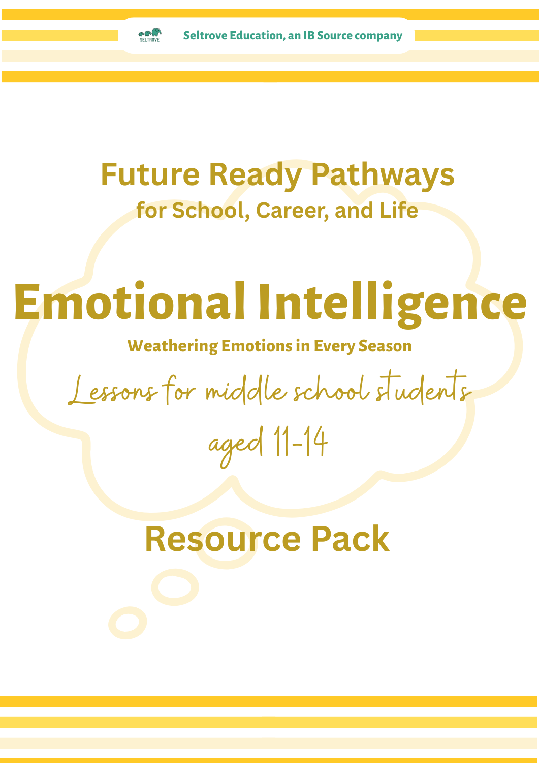 Emotional Intelligence: Weathering Emotions in Every Season (Middle School) Teacher Resource Pack