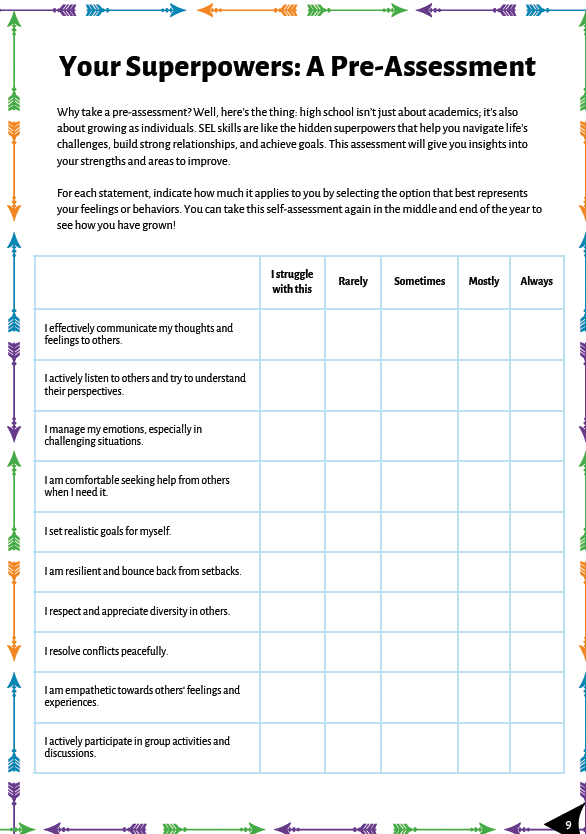 Social Emotional Learning Classroom Workbook - Grade 12, 2nd edition — image 7