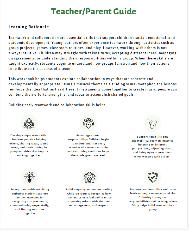 Teamwork and Collaboration (Lower Elementary) Teacher Resource Pack — image 3