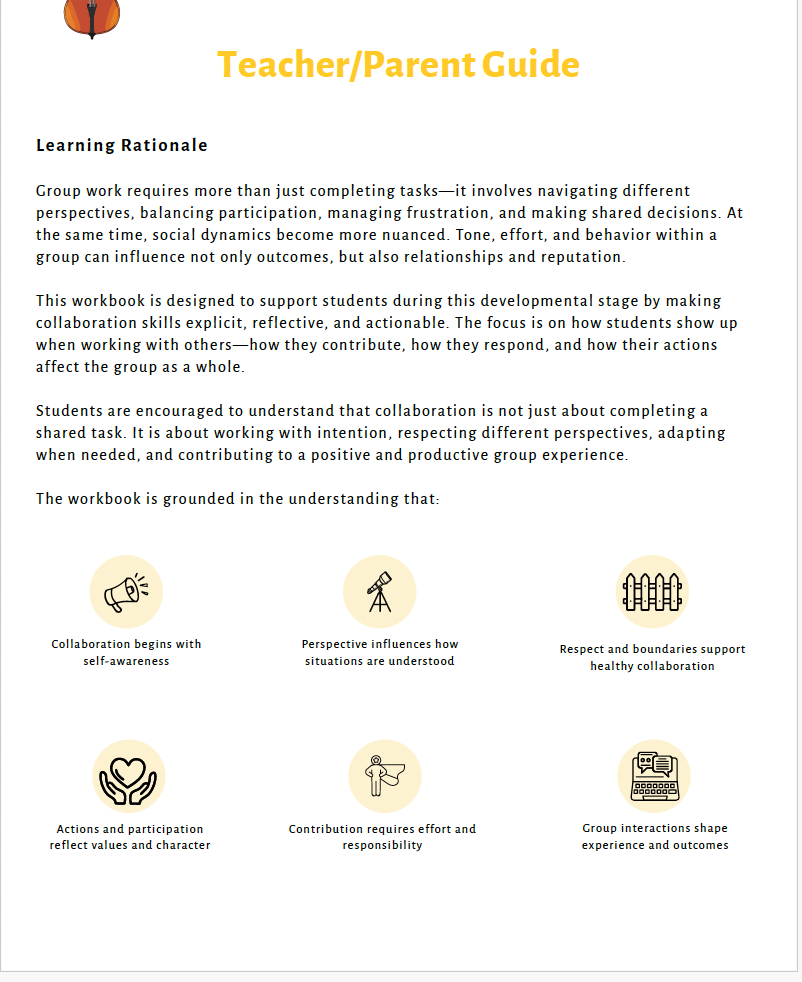 Teamwork and Collaboration (Middle School) Teacher Resource Pack — image 3