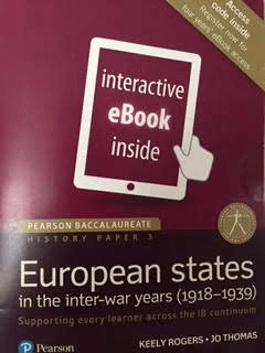 Pearson IB Baccalaureate History Paper 3: European states in the inter-war years (1918-1939) - IB Source Education