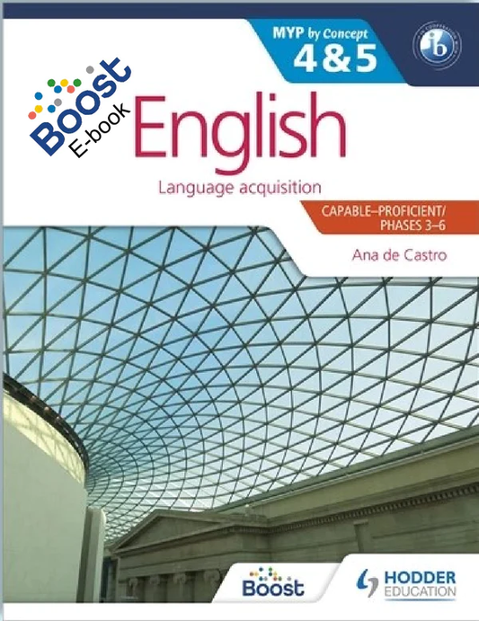 English for the IB MYP 4 & 5 (Capable–Proficient/Phases 3-4, 5-6 ) (9781471868450)