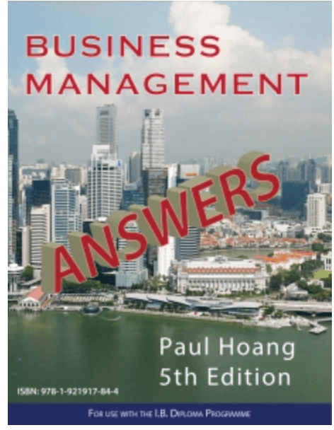 9781921917844 Business Management Answer Book for 5th Edition - E-book - IB Source Education