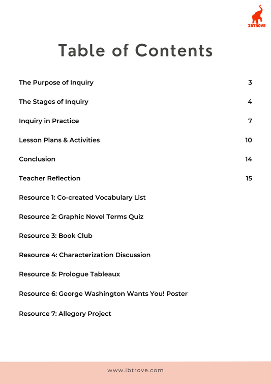 Inquiry in the MYP Language and Literature Classroom (Print and Go Pack)