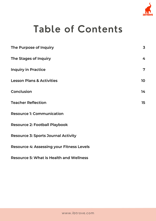 Inquiry in the MYP PHE Classroom (Print and Go Pack)